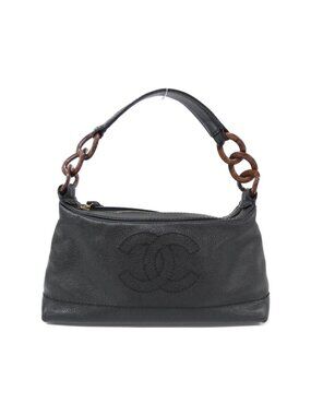Chanel Vintage Bag Handbag Black